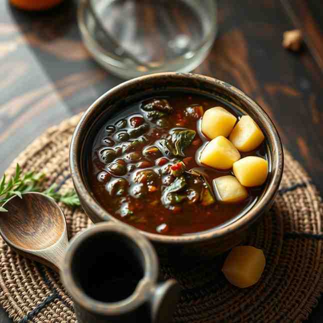 Nigerian Black Soup - Easy Recipe for Fufu & Soup